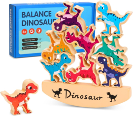 H 042 ( wooden  balance  dinosaur )