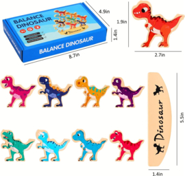 H 042 ( wooden  balance  dinosaur )