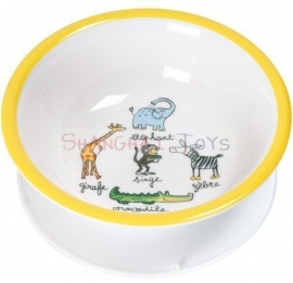 LA 004J ( melamine bowl with suction jungle )