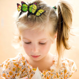 HP 001 ( butterfly hair clip ) ----- 12 pcs in drum