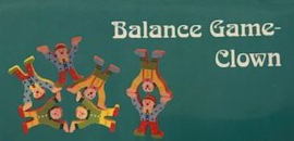 H 077 ( wooden balance game clown )