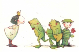 KK ( postcard kiss the frog )