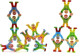 H 077 ( wooden balance game clown )