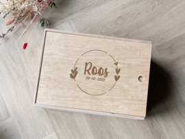 Houten memorybox