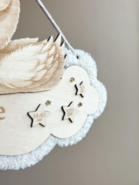 Geboortecadeau met teddy stof
