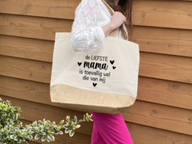 Tas jute XL | Liefste mama