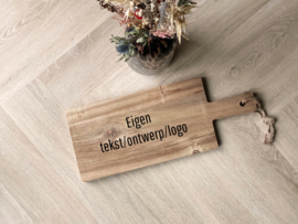 Borrelplank eigen tekst/ontwerp