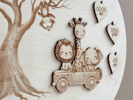 Jungle kraamcadeautje met naam