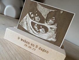 Echo foto op hout