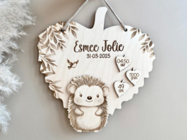 Lief kraamcadeautje met egel