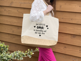 Tas jute XL | Liefste oma