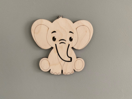 Houten figuur olifant