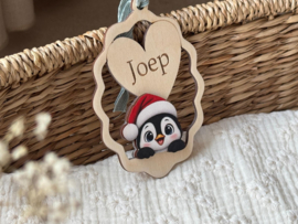 Gezellige kerstbal met naam