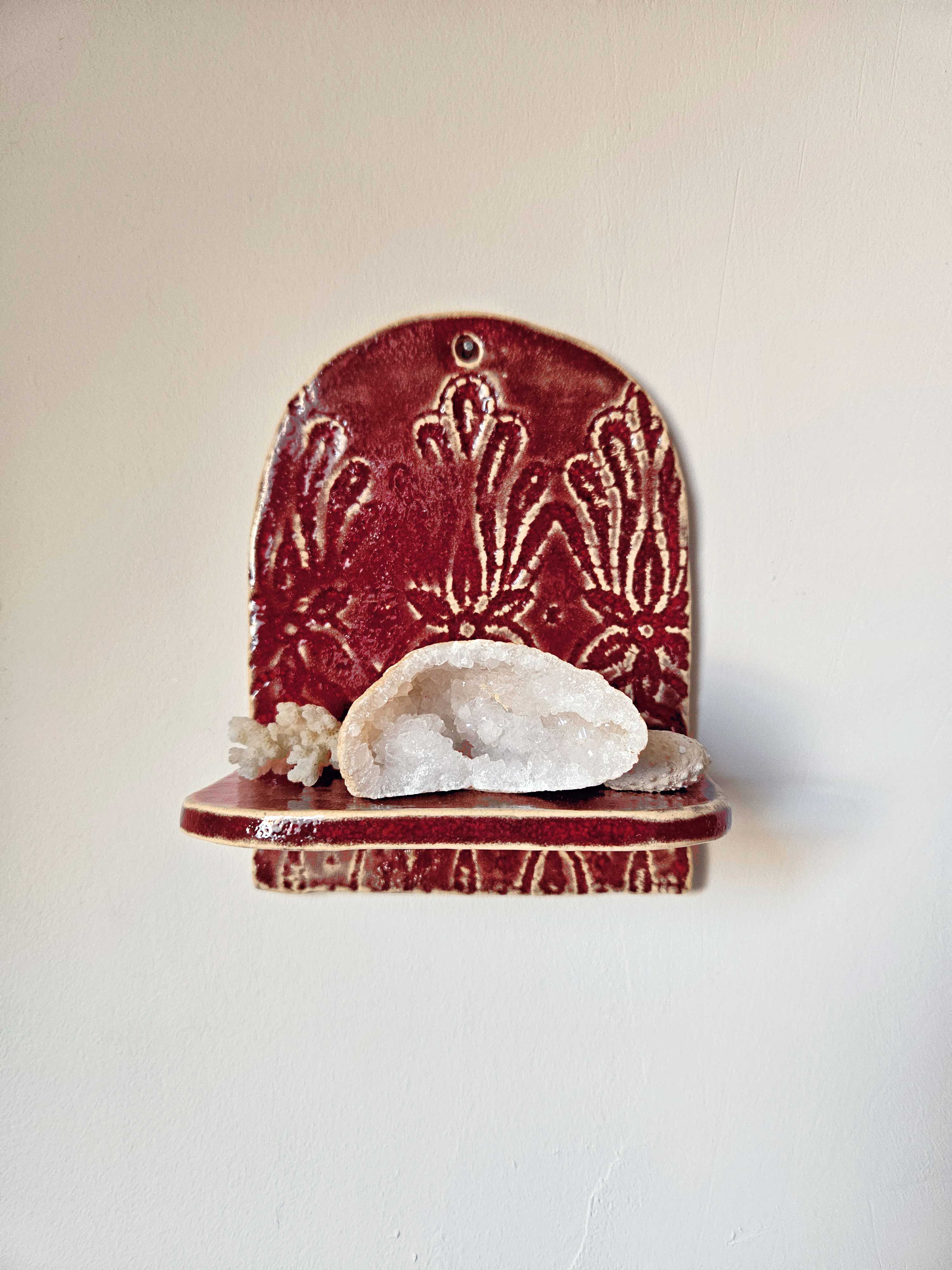 Wandhanger / wandplankje - rood