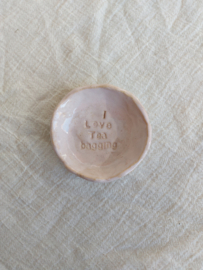 Theetipje - Licht roze - I love tea bagging