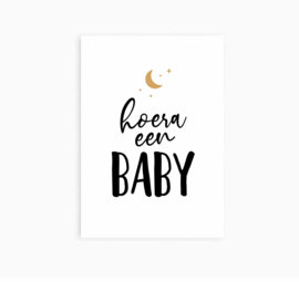 Ansichtkaart || Hoera een baby