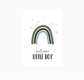 Ansichtkaart ||  welcome little boy || A6