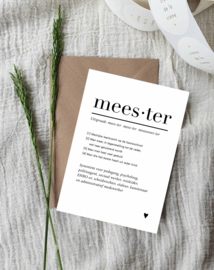 Ansichtkaart || Meester