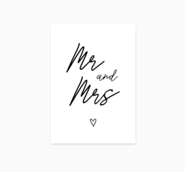 Ansichtkaart || Mr & Mrs