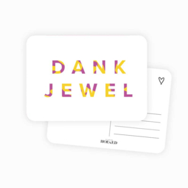 Ansichtkaart || DANKJEWEL