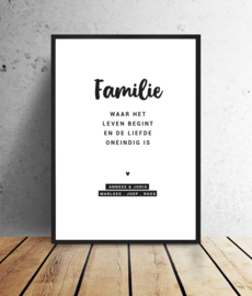 Familieposter - Familie