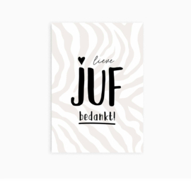 Ansichtkaart || Lieve juf