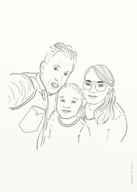 Portret illustratie | 3 tot 5 personen