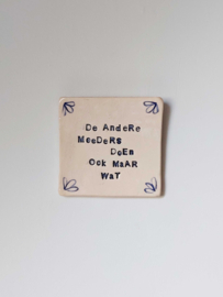 Tegeltje - De andere moeders