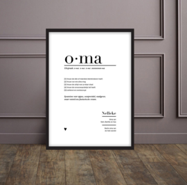 Familieposter - OMA