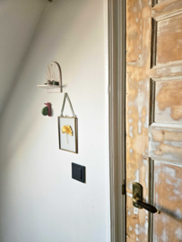 Wandhanger Slak Keramiek - roze/groen