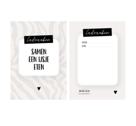 Cadeaubon - samen een ijsje eten