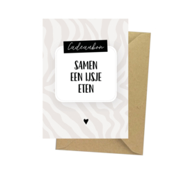 Cadeaubon - samen een ijsje eten