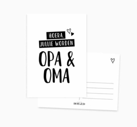 Ansichtkaart || Jullie worden opa & oma