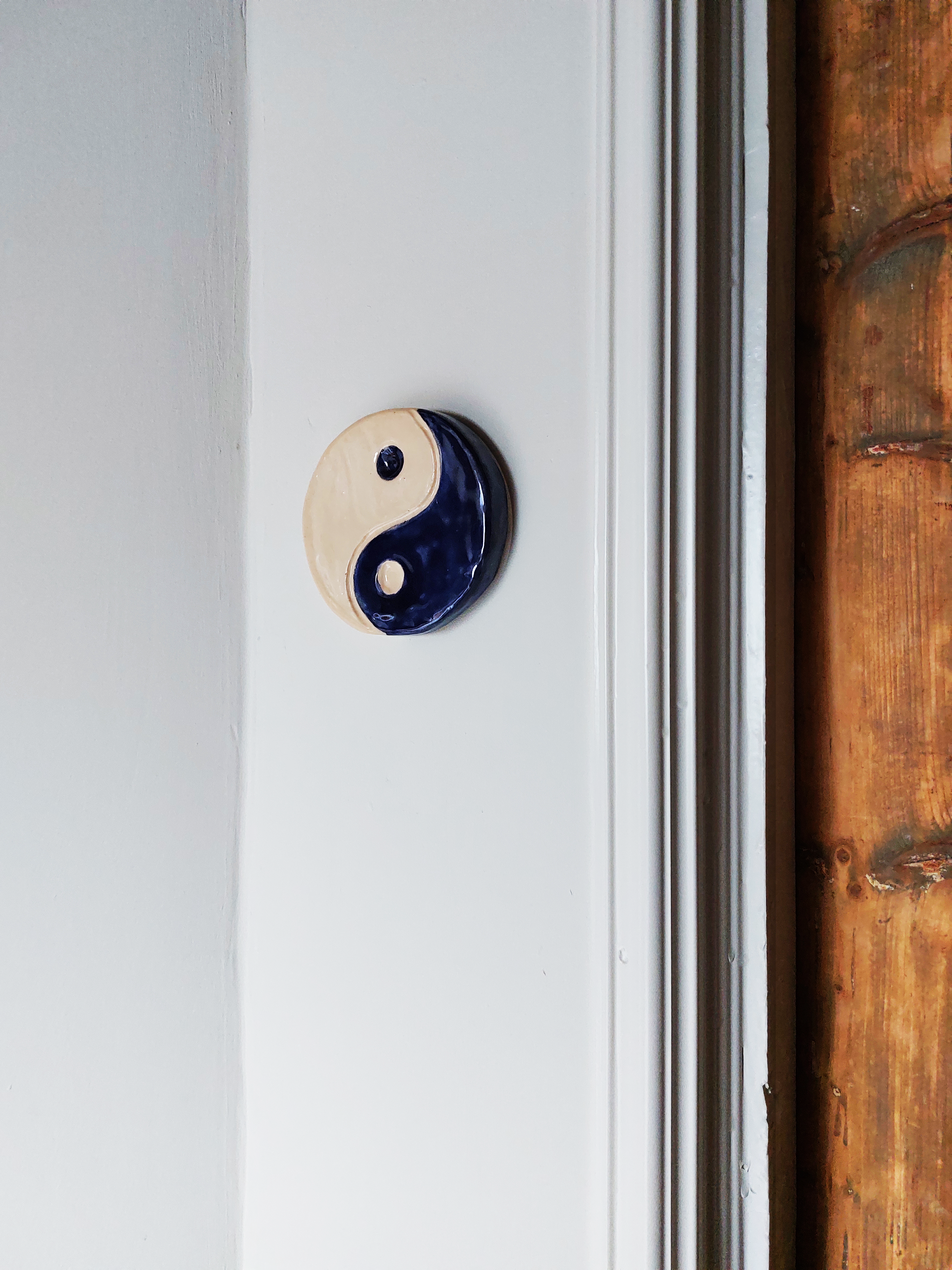 Wandhanger Yin en Yang - Lila