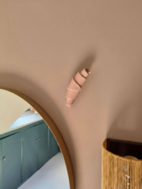 Wandhanger Croissant - zacht roze