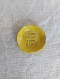 Theetipje - Geel - Home sweet love PENIS