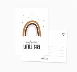 Ansichtkaart ||  welcome little girl || A6