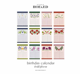 Verjaardagskalender - Birth flowers - geboortebloem