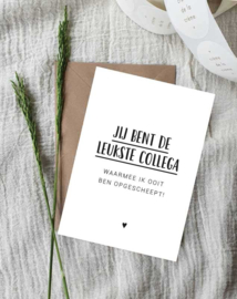 Ansichtkaart || Leukste collega