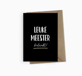 Ansichtkaart || Leuke meester