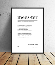 gepersonaliseerde DIY printable - MEESTER