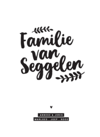 Familieposter - Familienaam