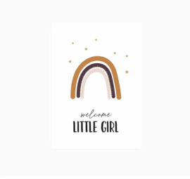 Ansichtkaart ||  welcome little girl || A6