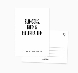 Ansichtkaart || fijne verjaardag