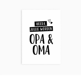 Ansichtkaart || Jullie worden opa & oma