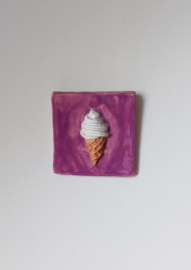 Tegeltje - Ijsje Paars
