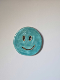 Wandhanger Smiley - Aqua