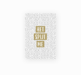 Minikaartje - het spijt me