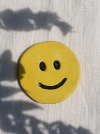 Wandhanger Smiley - geel
