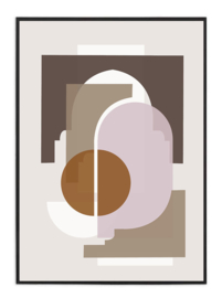 A3 Poster - Marrakech  shapes - Beige